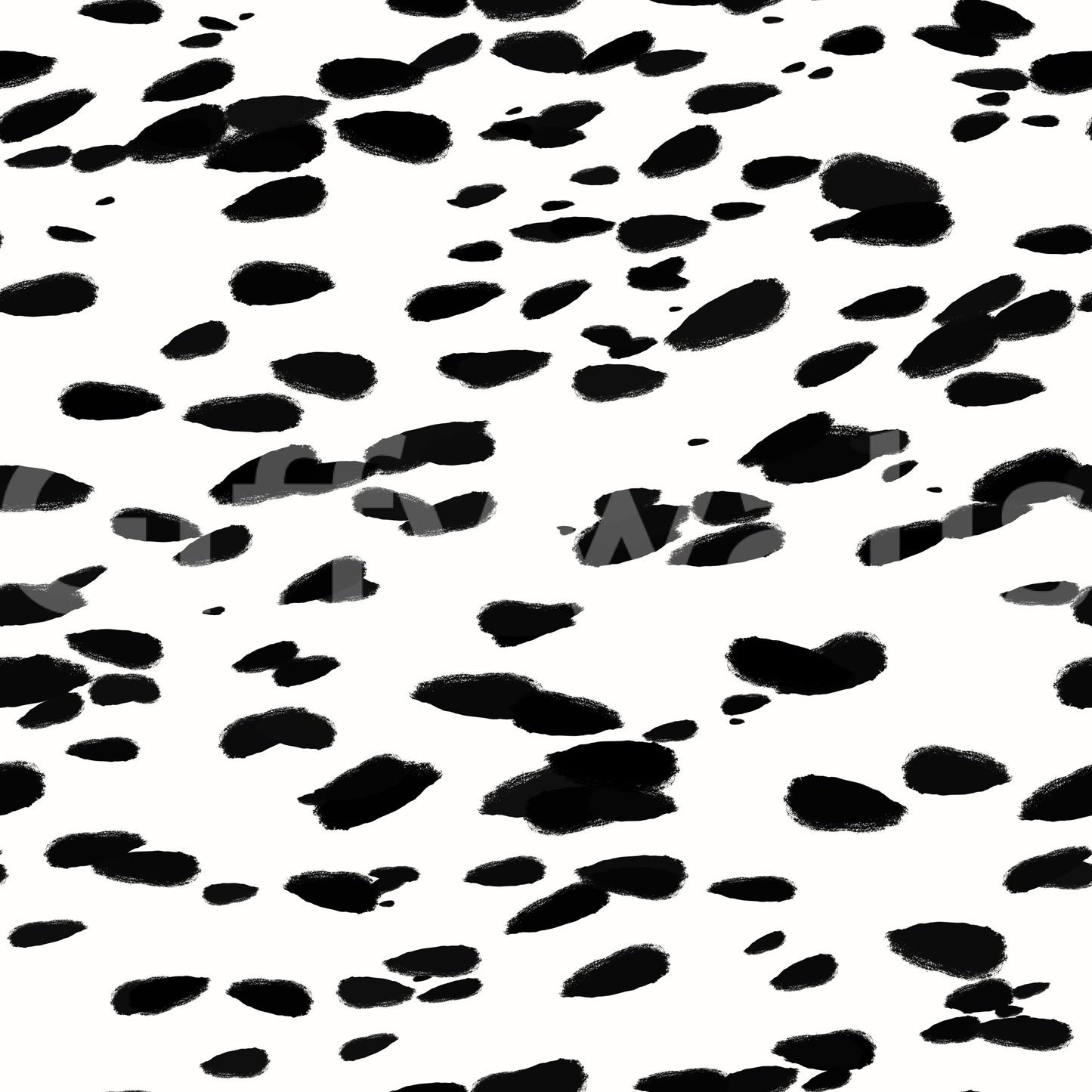 Black and White Brushstroke Dabs Wallpaper