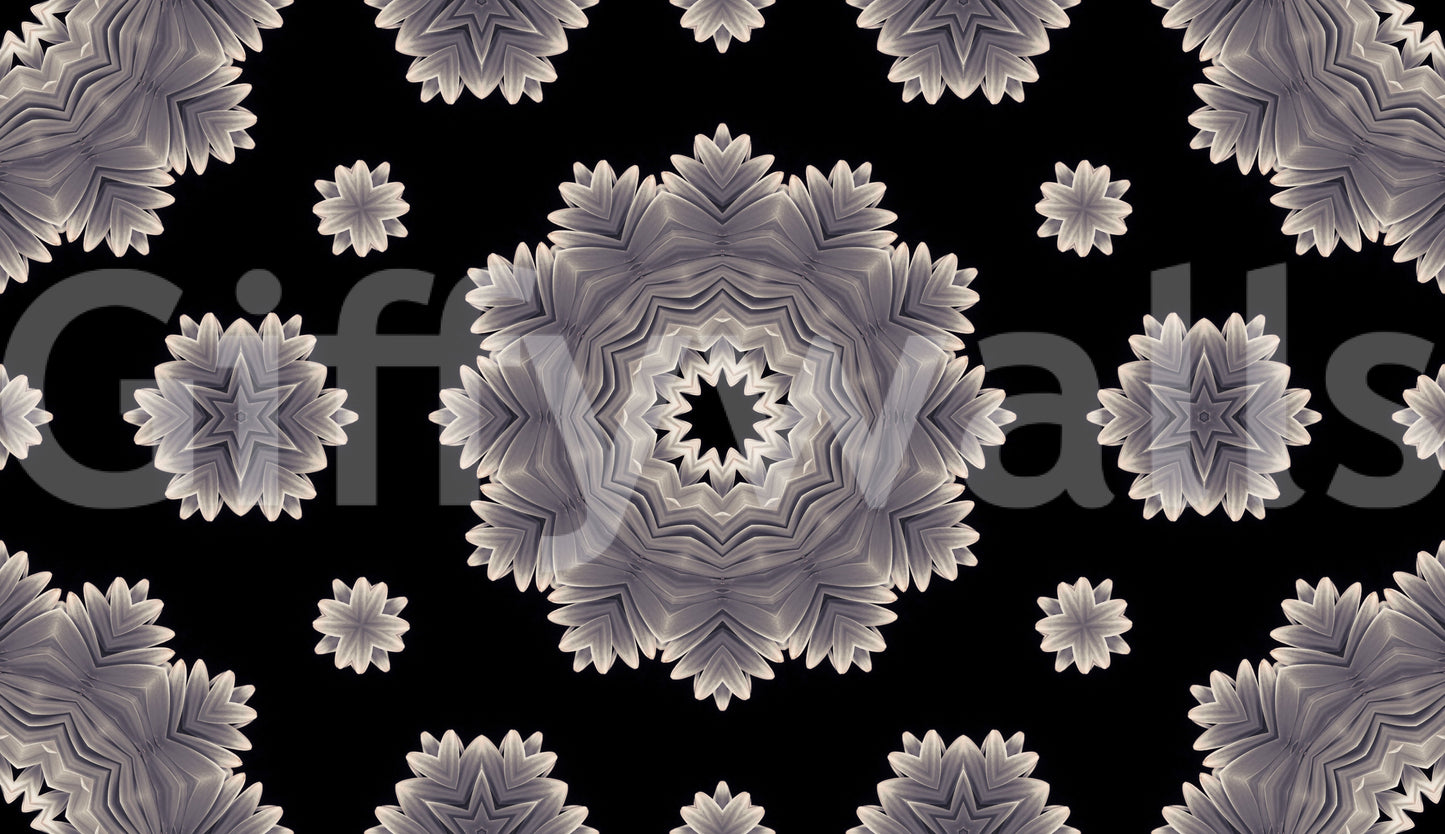 Papier peint à motif de fleurs de pétales éthérées