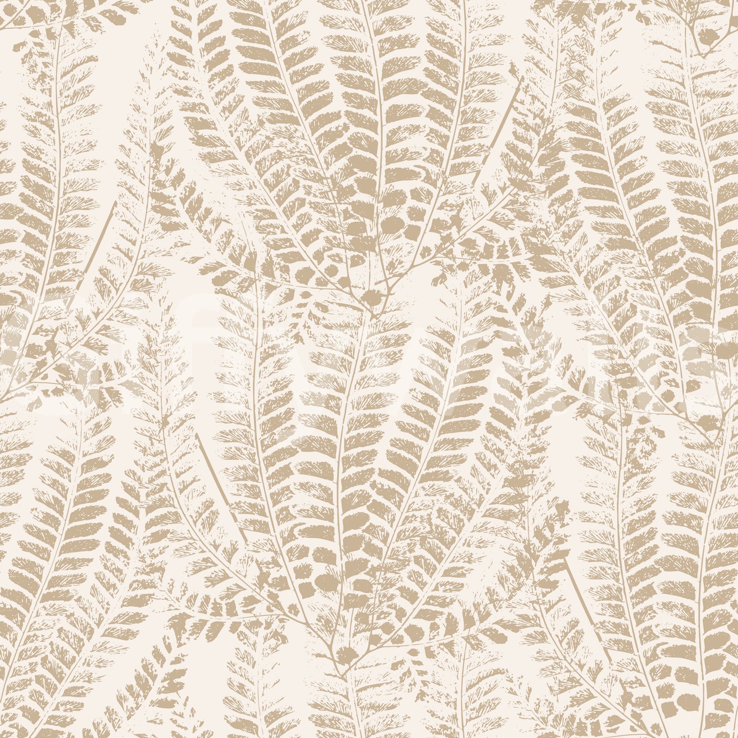 Rustieke botanische varenprintbehang