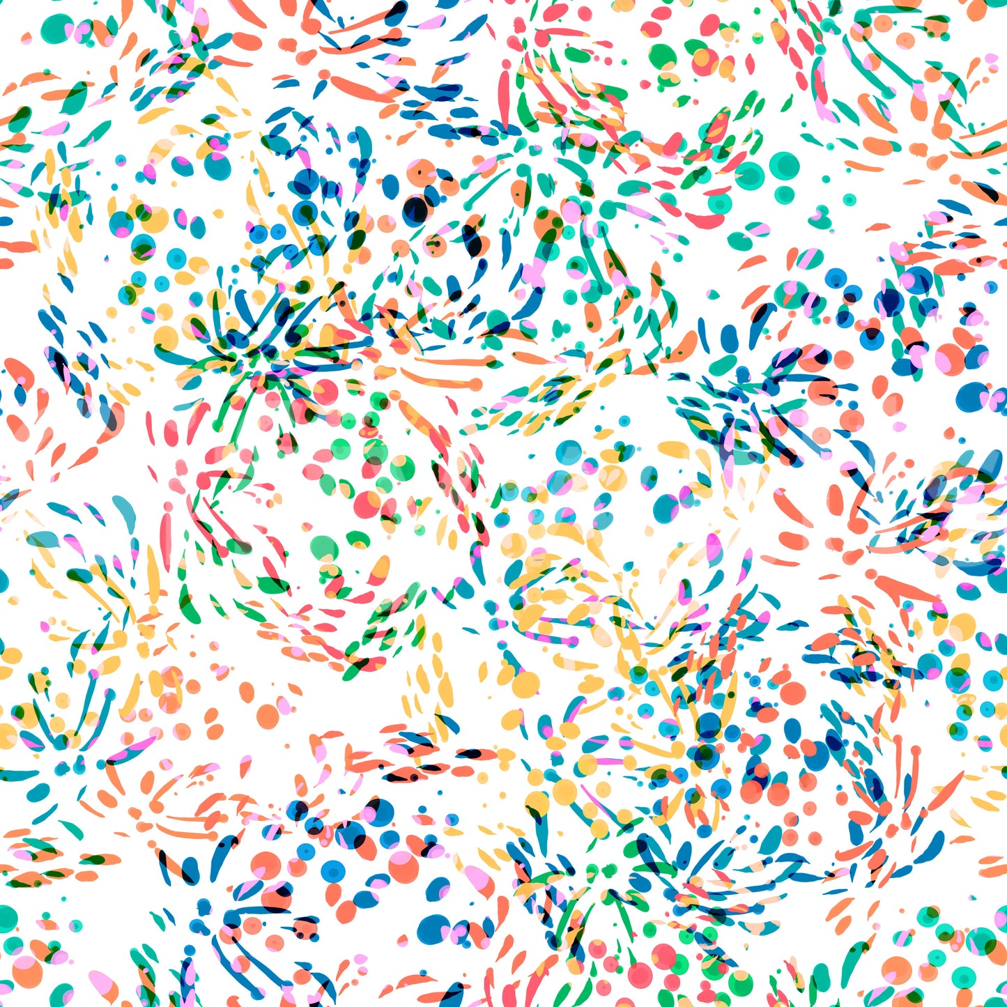 Papier peint à confettis abstraits aux couleurs éclatantes
