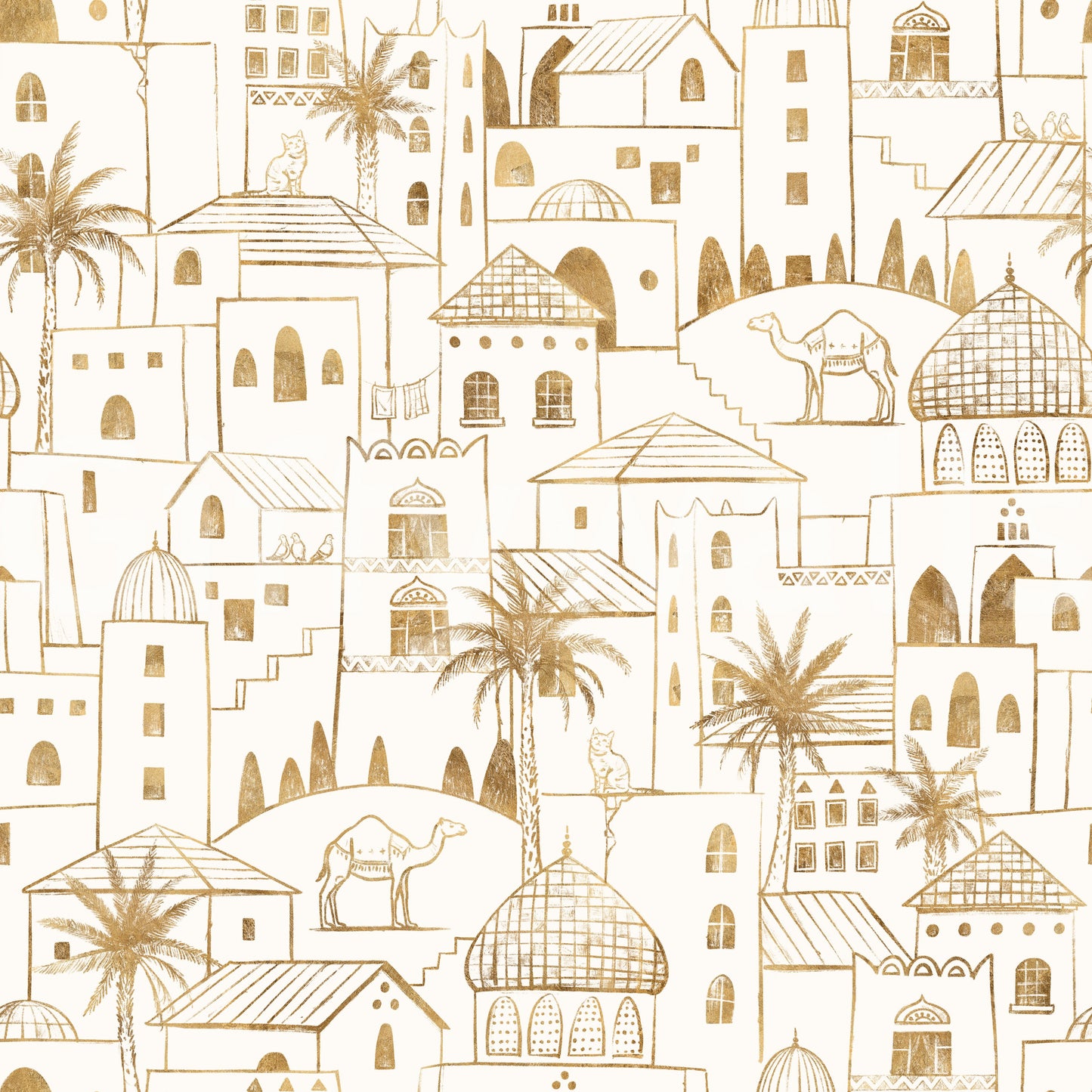 Desert Dreams-schetsbehang