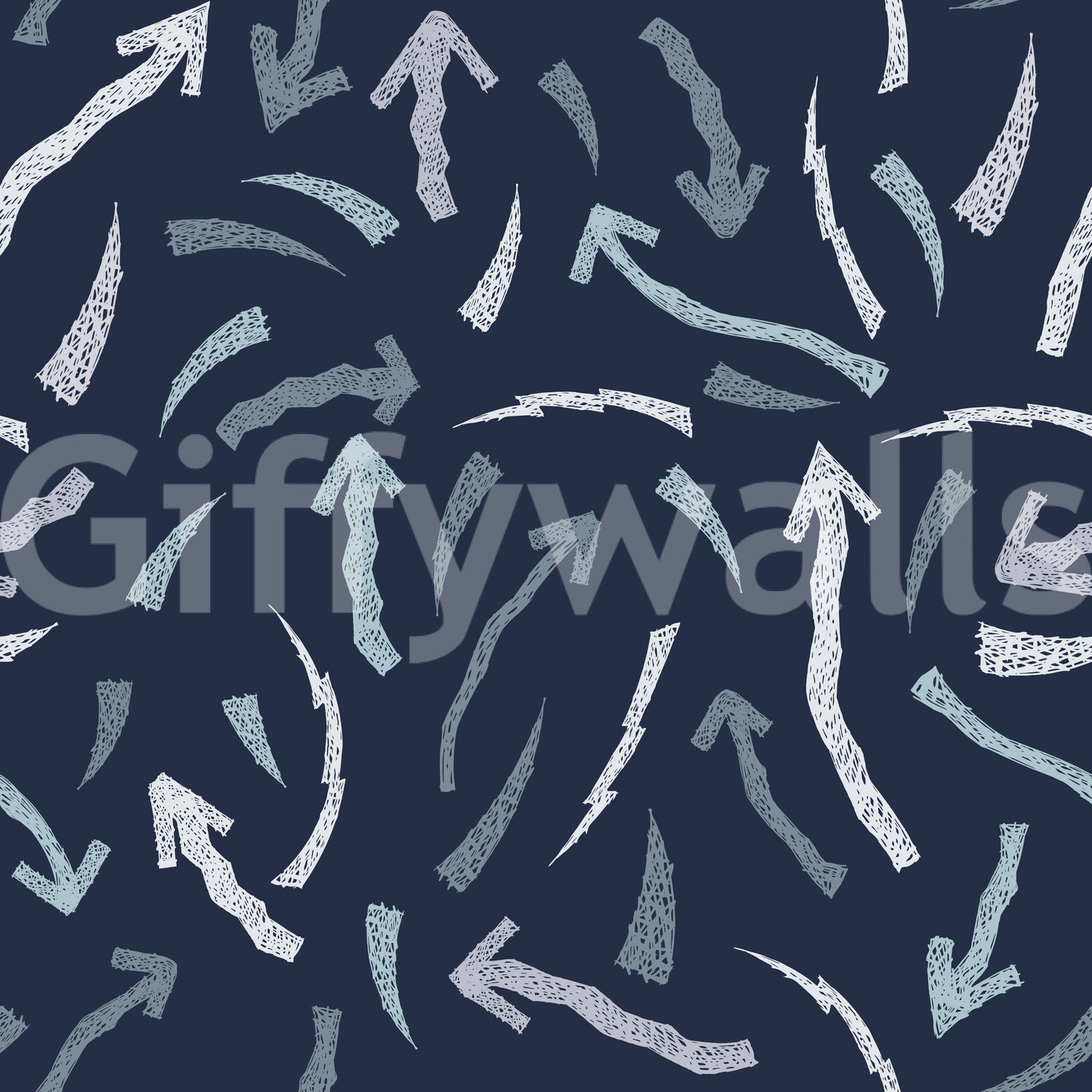 Crayon Scribble Arrows Wallpaper