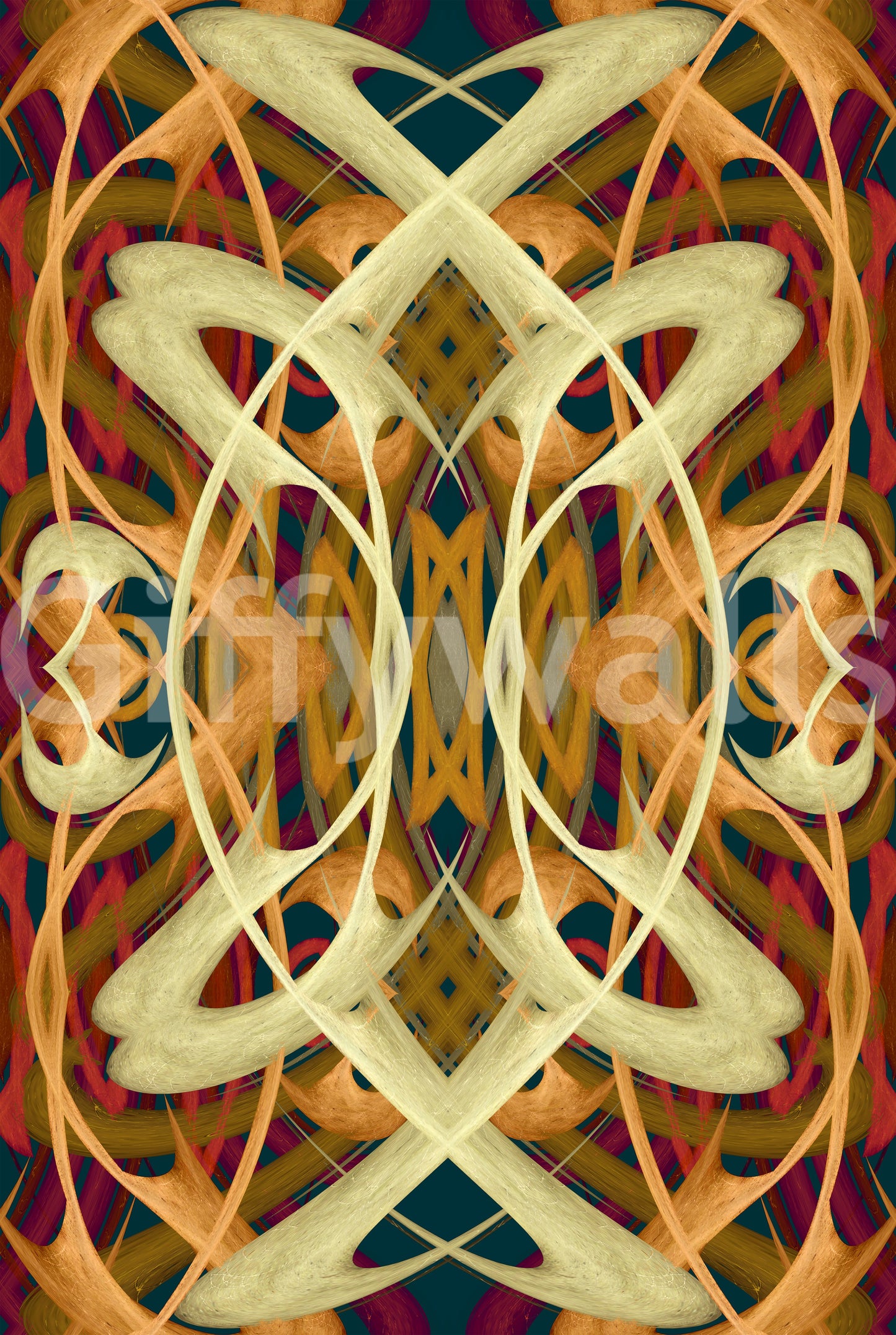 Lignes sinueuses du renouveau Art nouveau – Papier peint PRALINÉ