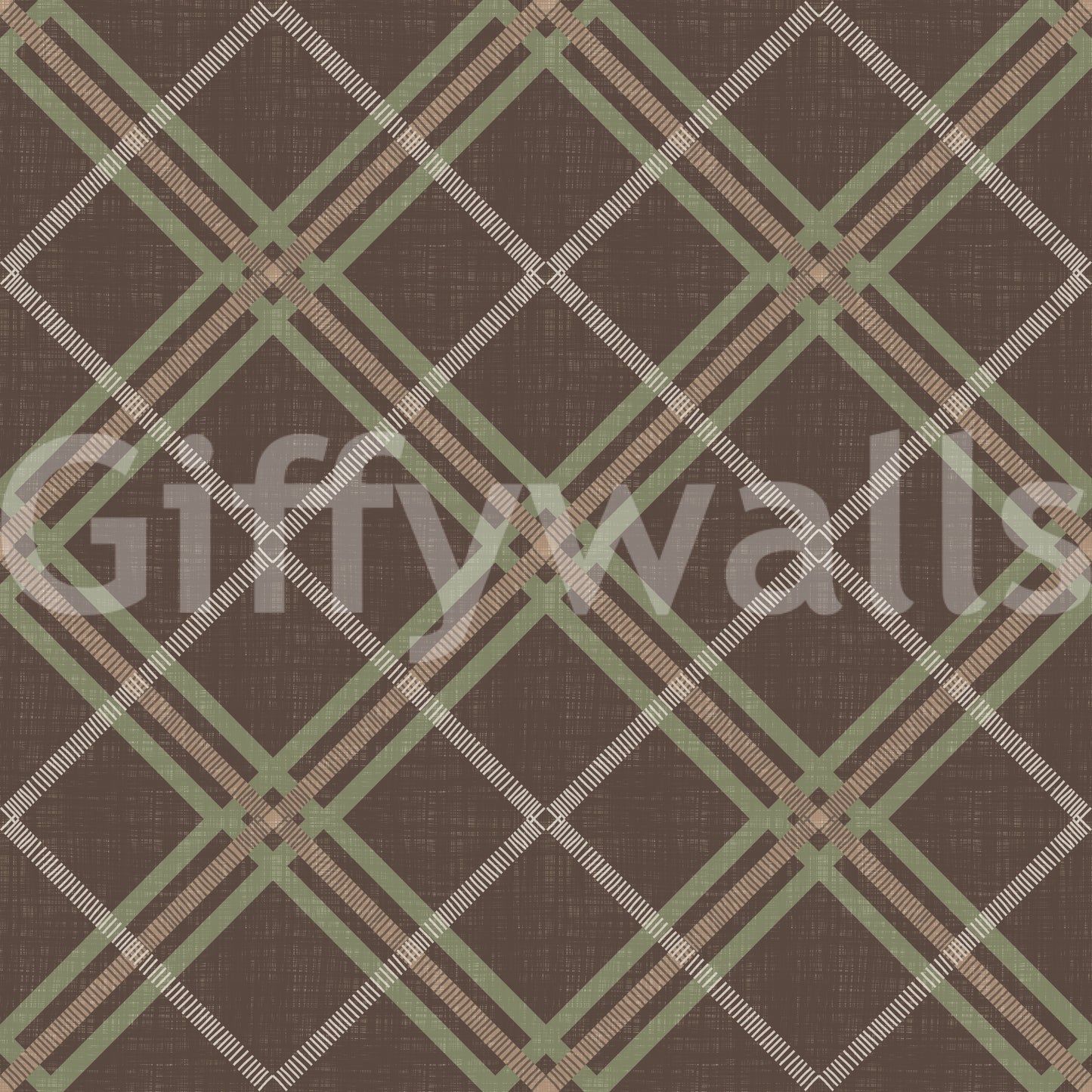Héritage hivernal – Papier peint à carreaux tartan, treillis et quadrillage dans des tons doux et subtils