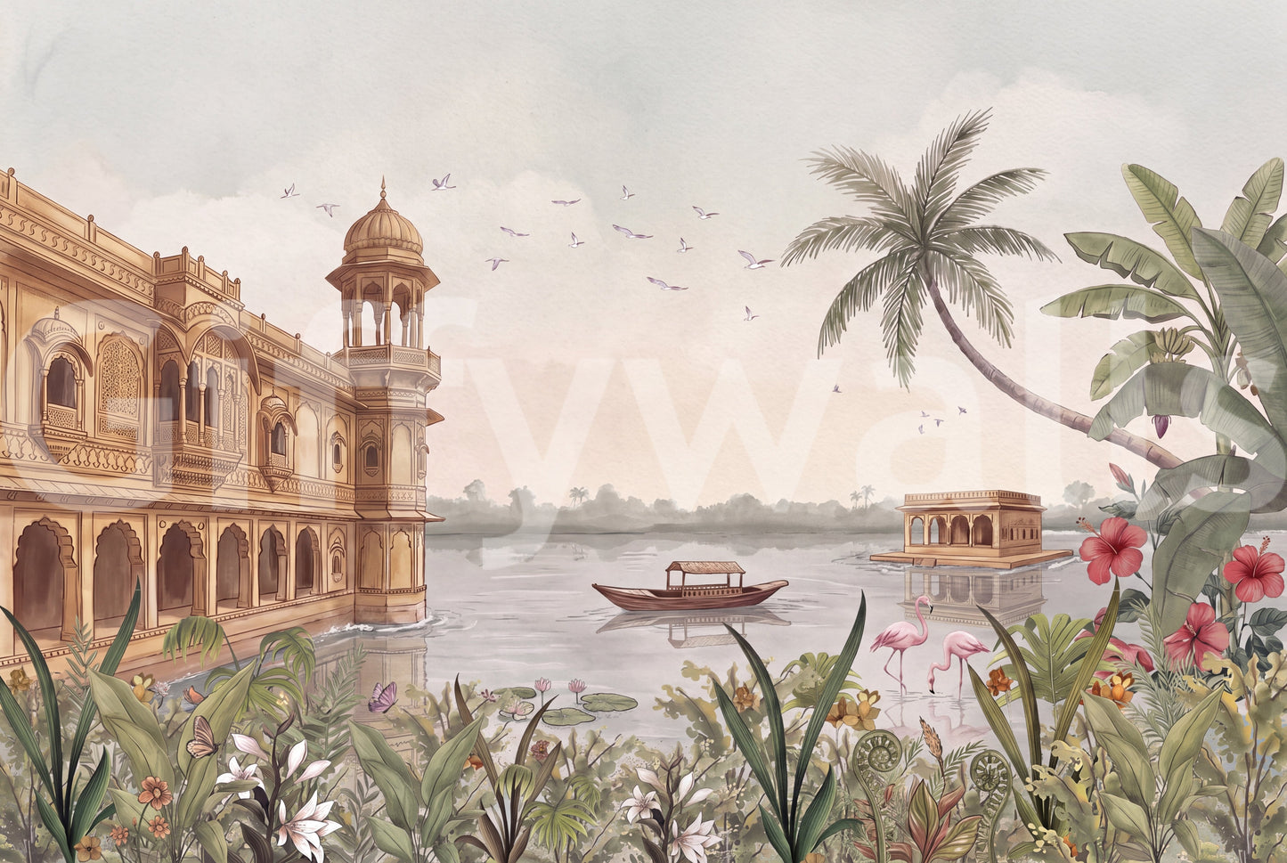 Jheel Mahal-vægmaleri