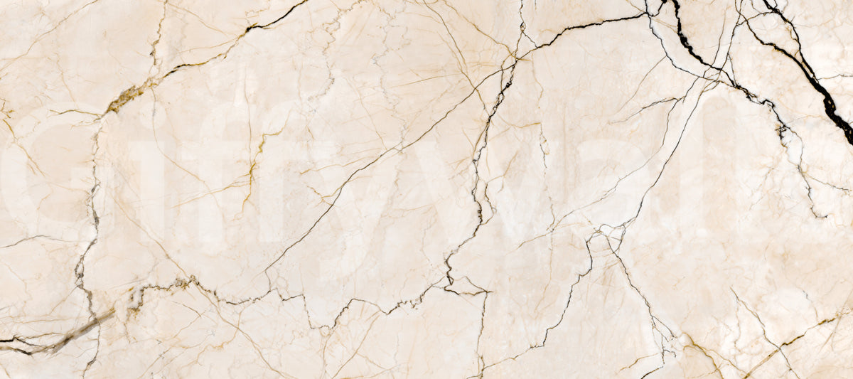 Fotomural de piedra veteada en crema y gris antracita