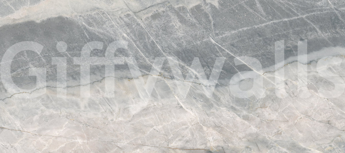 Mural de parede com textura de pedra com veios de mármore cinzento frio