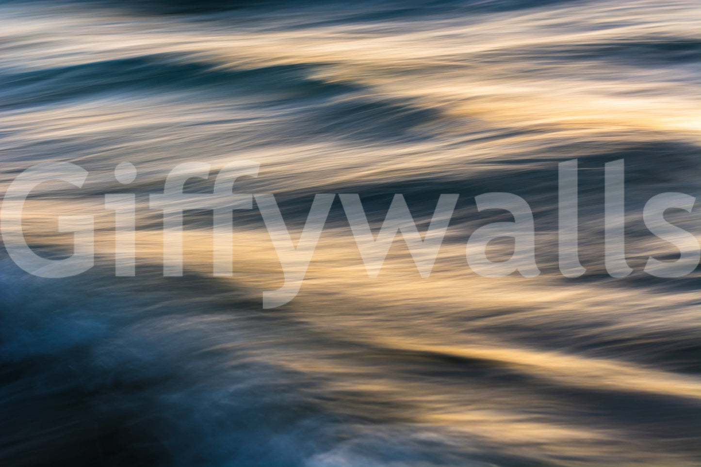 A high-quality serene ocean wall mural for walls.