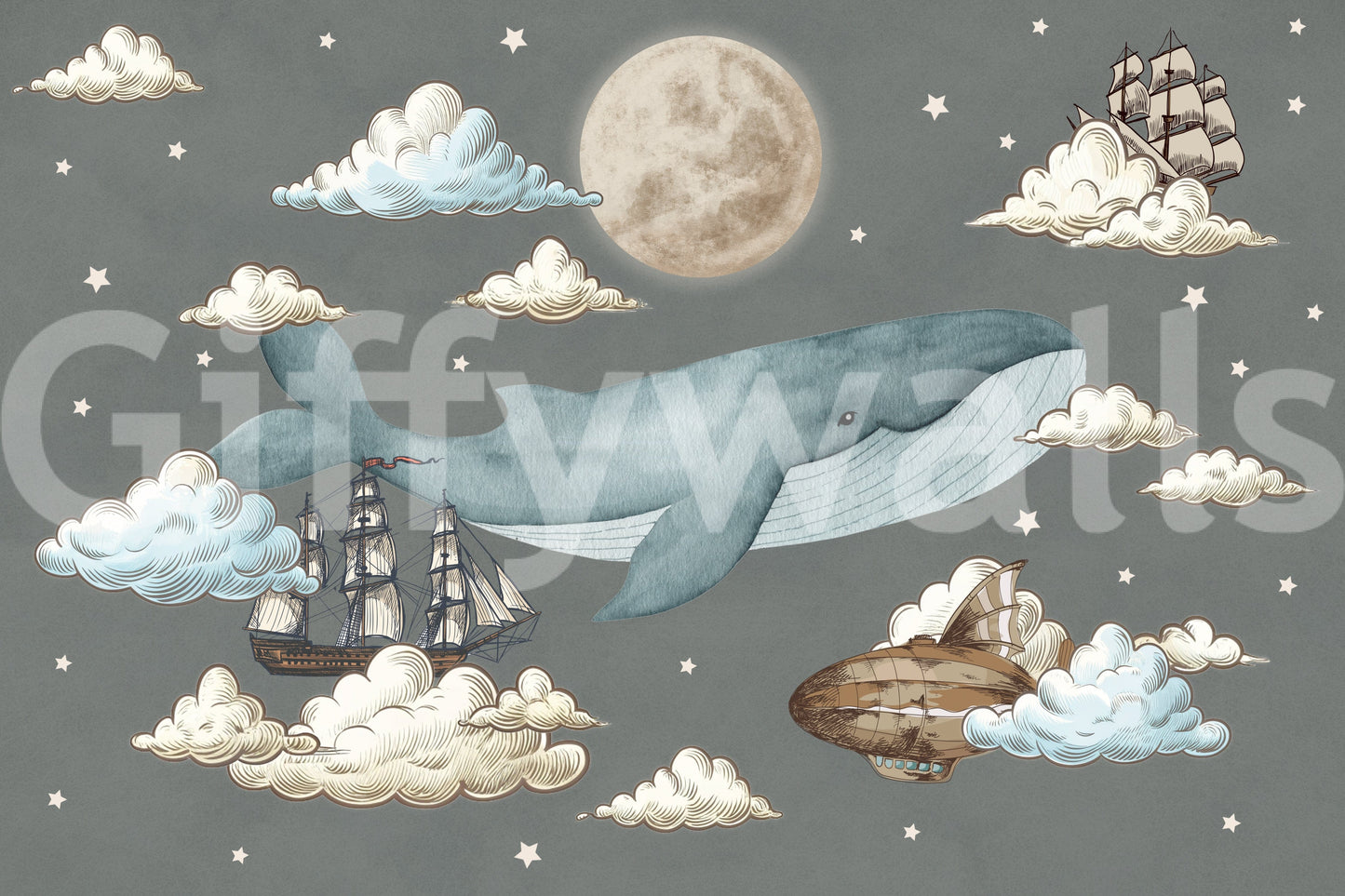 The image is suitable for a bedroom or a nursery.