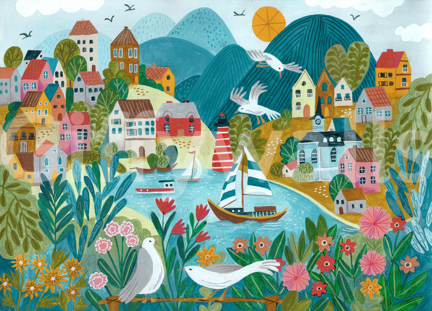 Harbor Haven Wall Mural -2797904