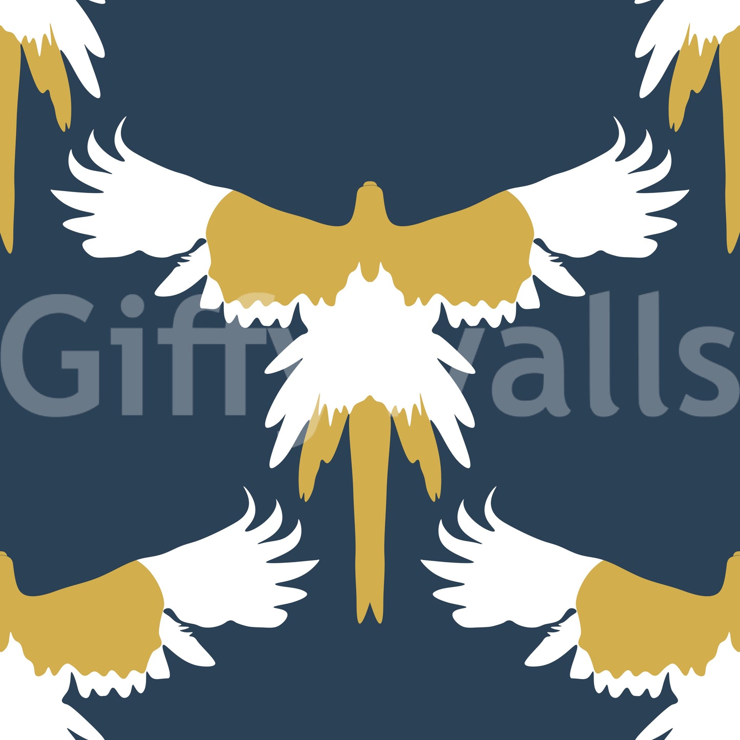 Exotic macaw mural wallpaper art