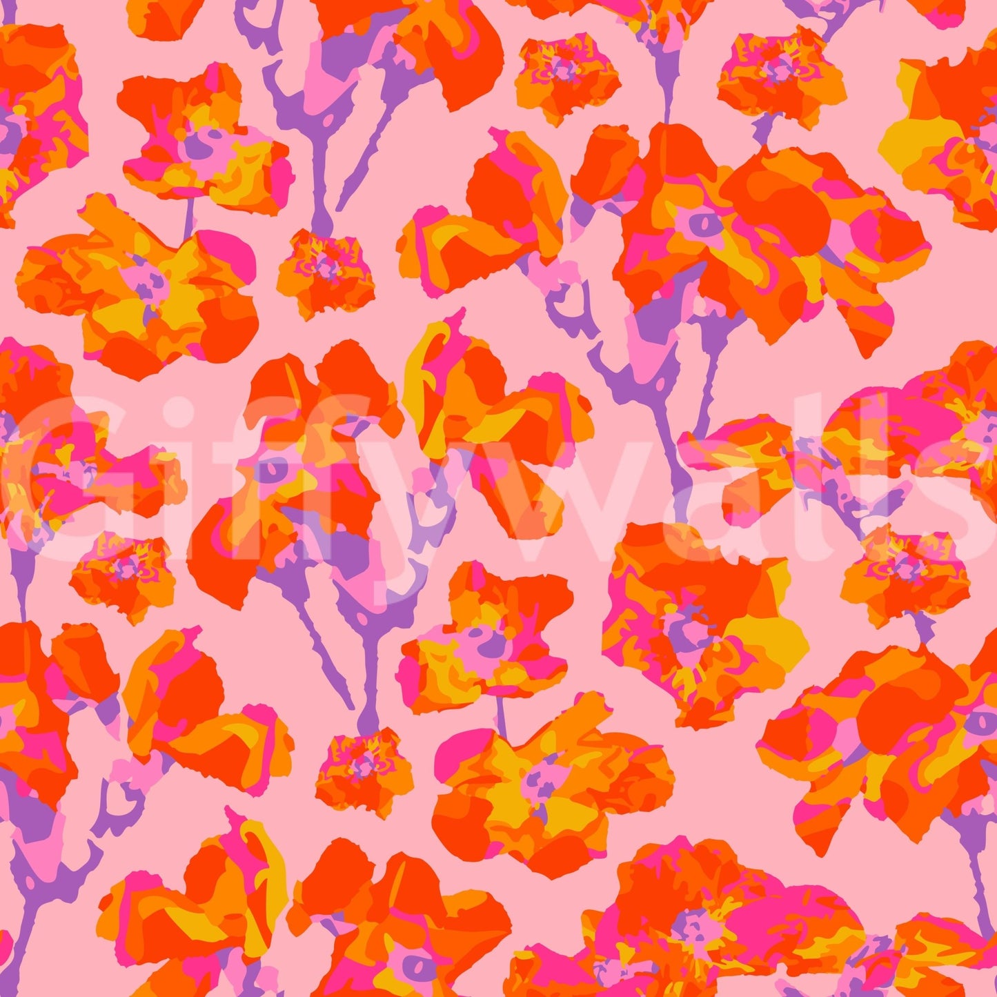 The design is non-realistic and interpretive.