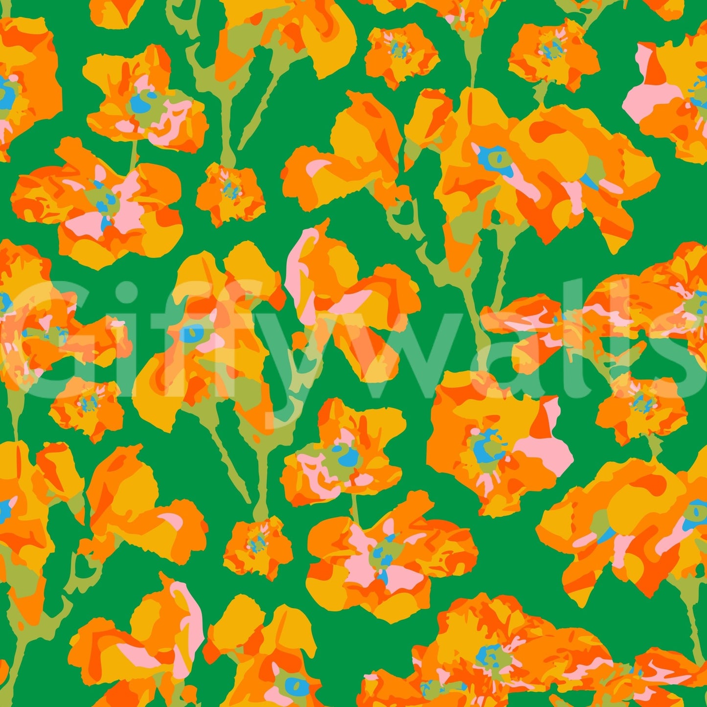 The design is non-realistic and interpretive.