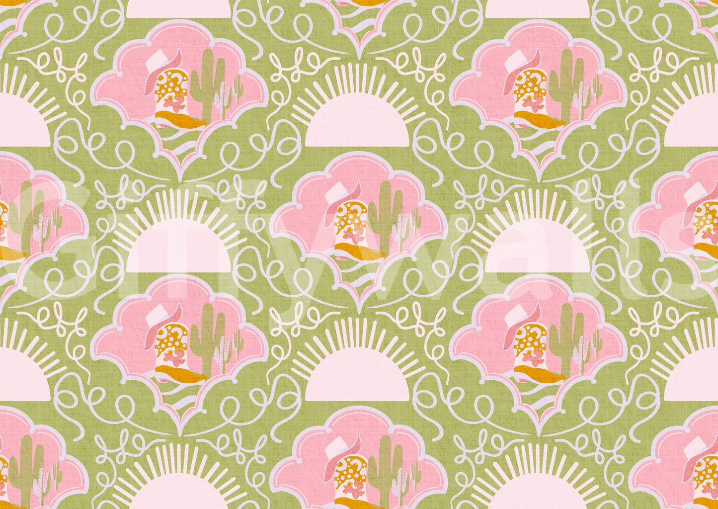 The image captures the spirit of the Wild West.