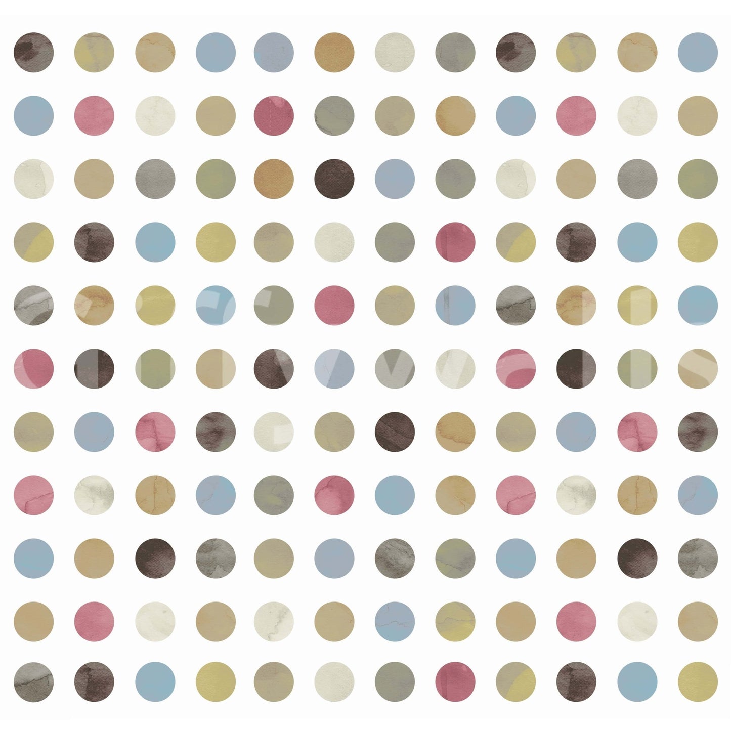 Winter Pastel Dot Delight Wall Mural