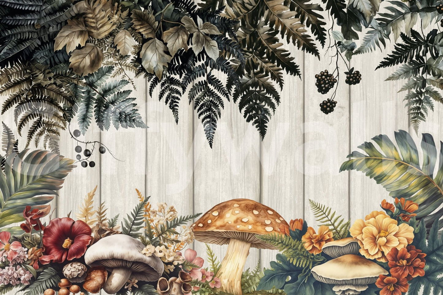 The design is non-realistic and interpretive.