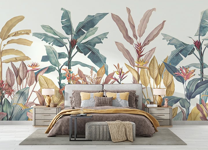 Tropical Vegetation Wallpaper Mural Giffywalls