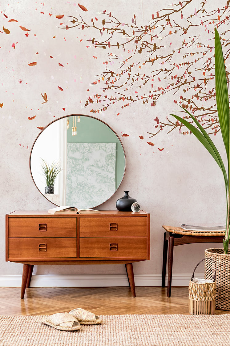 Exquisite Cherry Blossom Wallpaper Mural Giffywalls