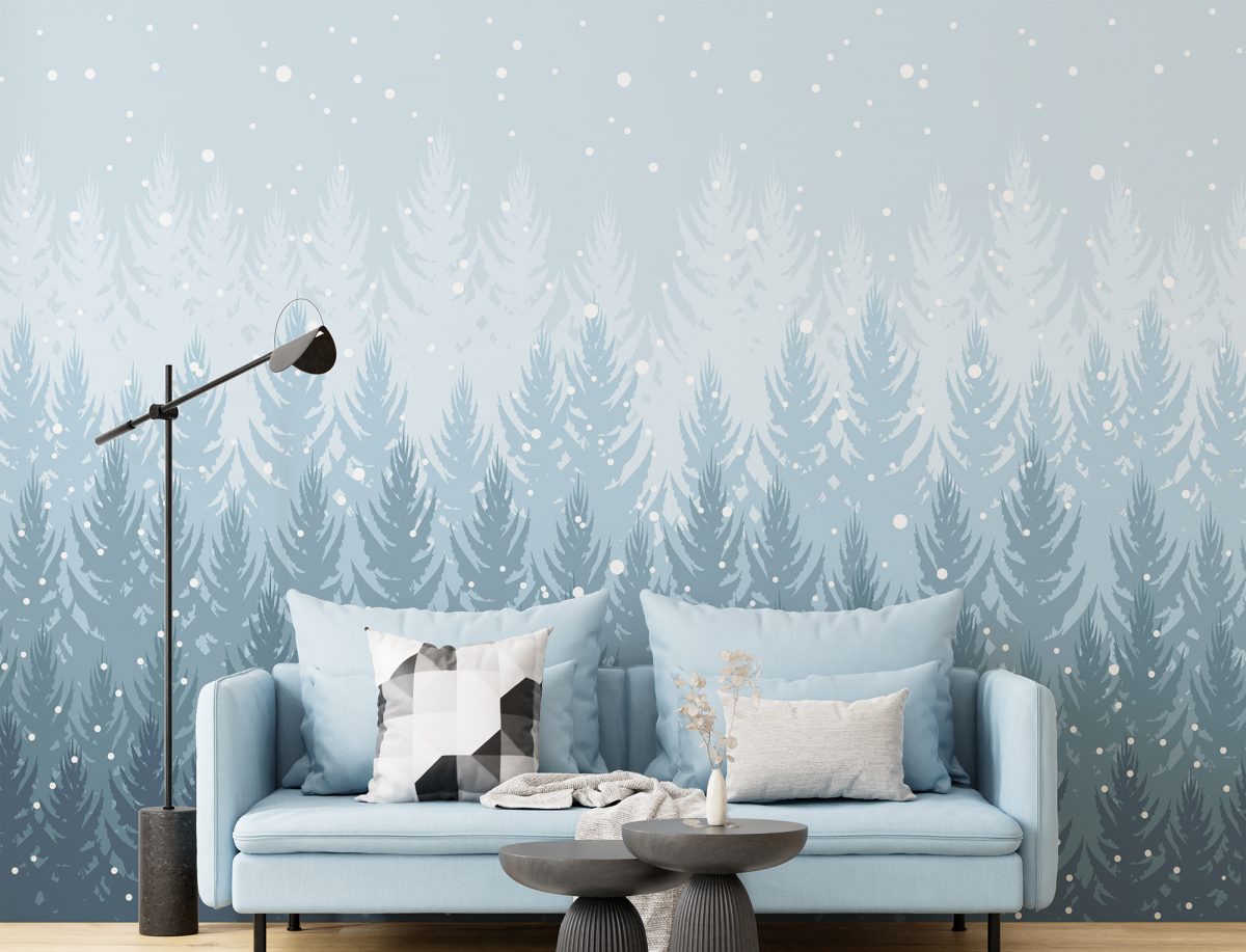 Winter Forest Self Adhesive Wallpaper