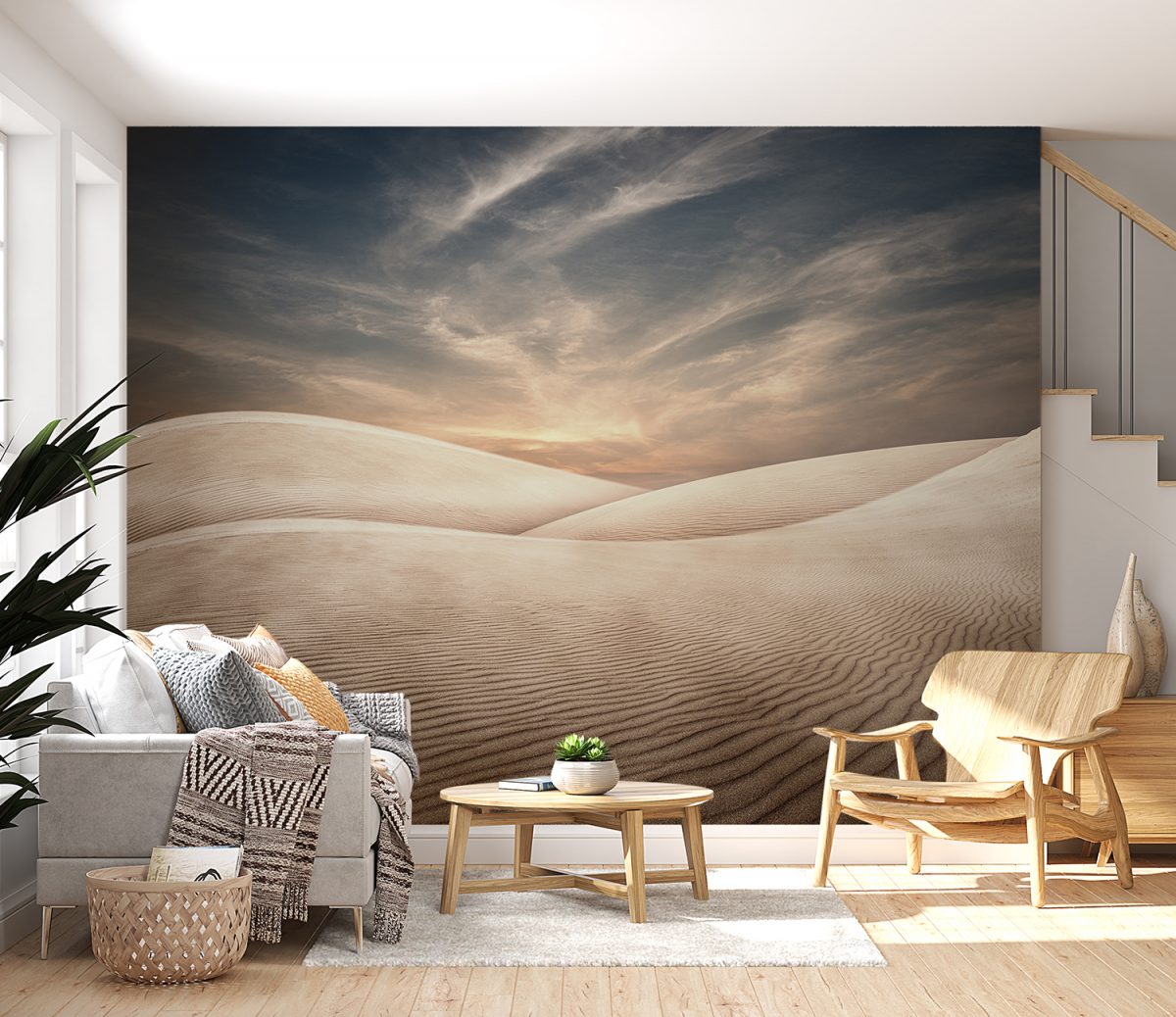 Desert Living Room Wallpaper Murals