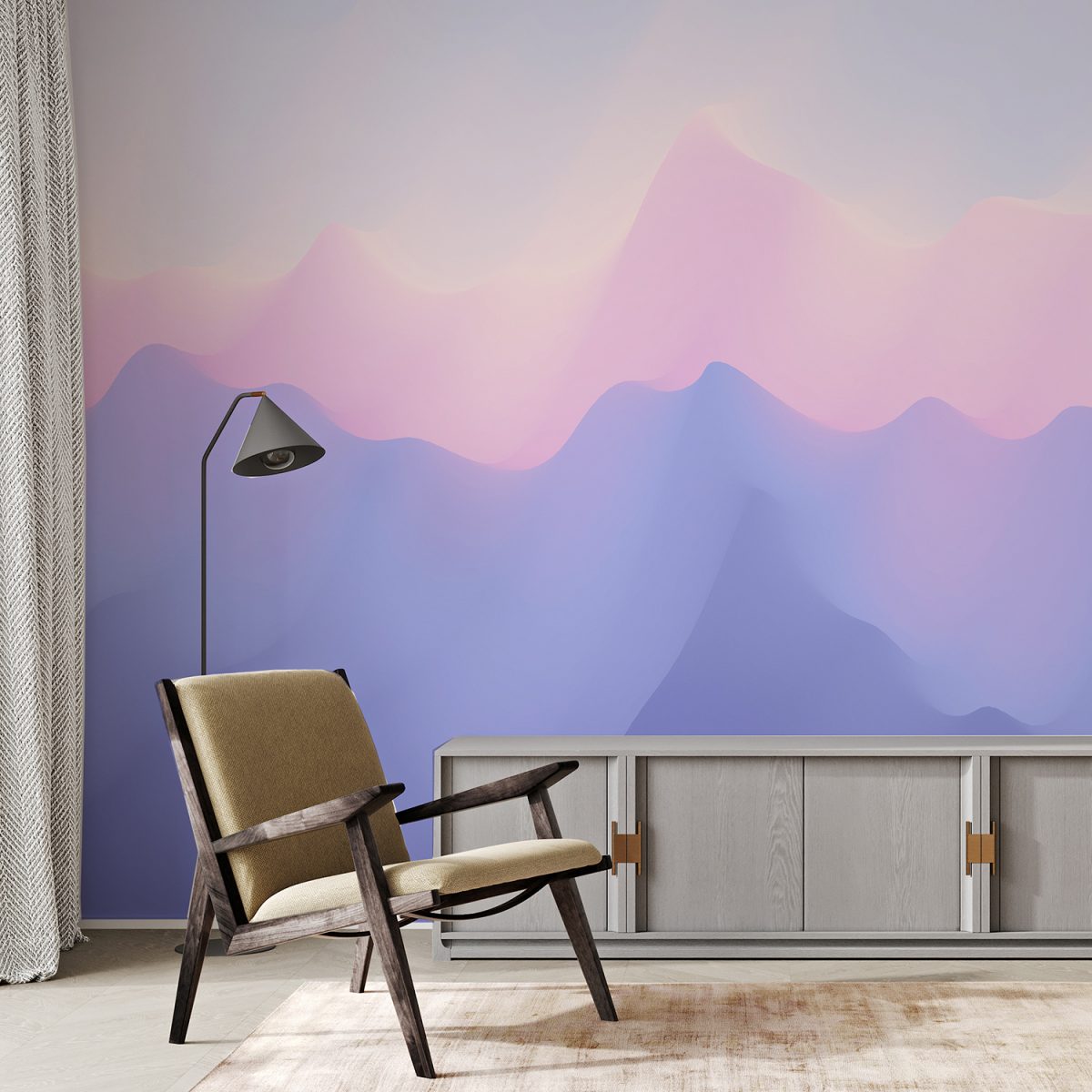 Pink Purple Color Wall Mural