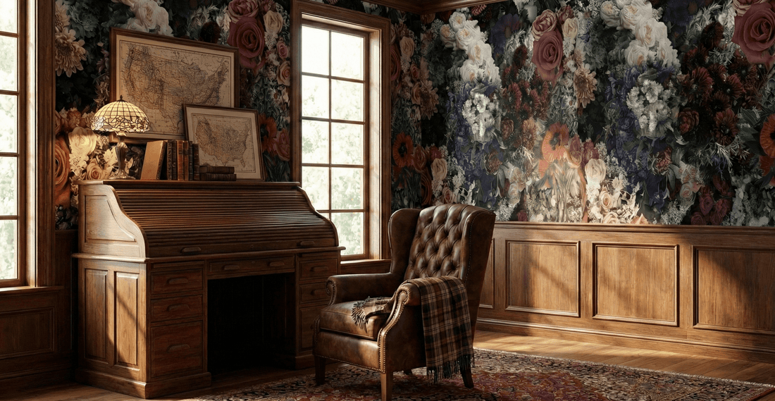 Dark Floral Wallpaper Ideas for Classic and Contemporary Rooms