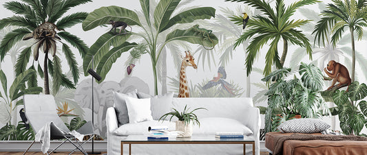 Peel and stick temporary wallpaper applied on a rental apartment wall, showcasing renter-friendly, easy-to-remove stylish wall decor.