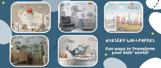 Nursery Wallpaper: Fun ways to make the nursery a little one's wonderland