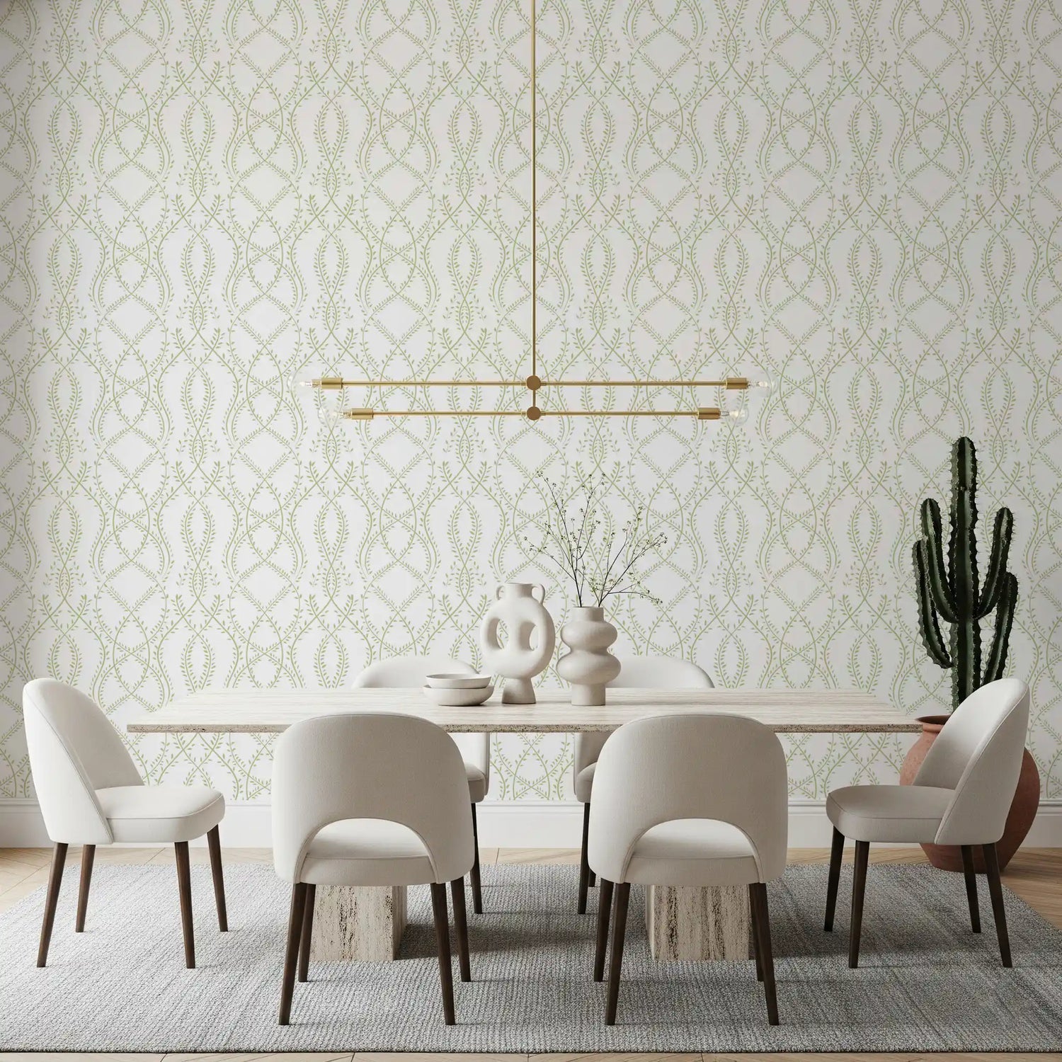 trellis wallpaper with classic lattice and garden framework pattern