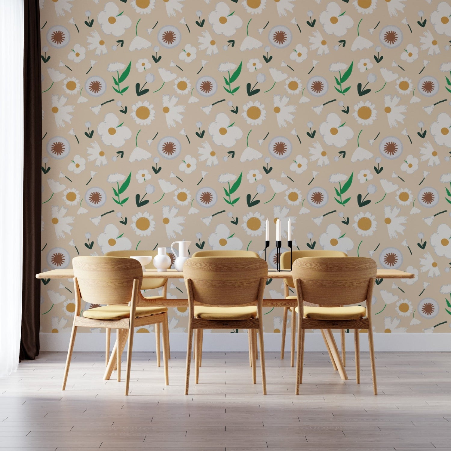 Daisy Wallpaper - Floral and Patterned Designs