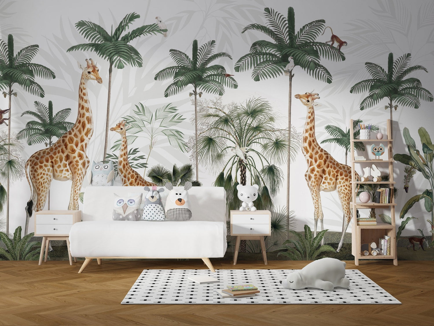 Giraffe Wallpaper and Murals for Safari Style