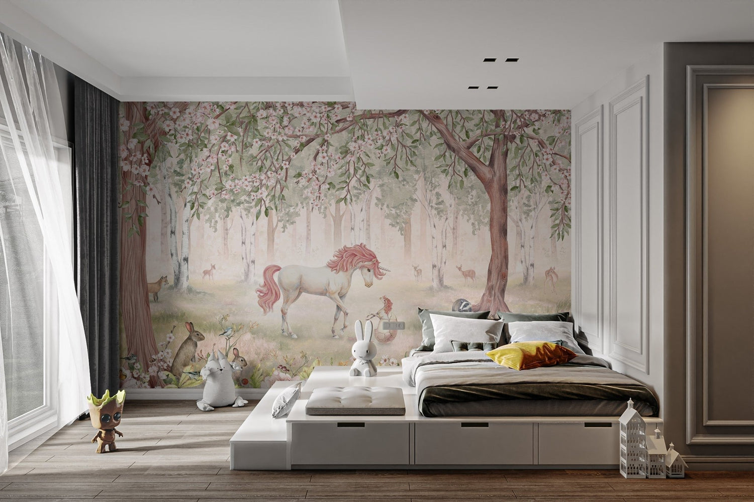 Bright and playful wallpaper designs perfect for kids bedrooms