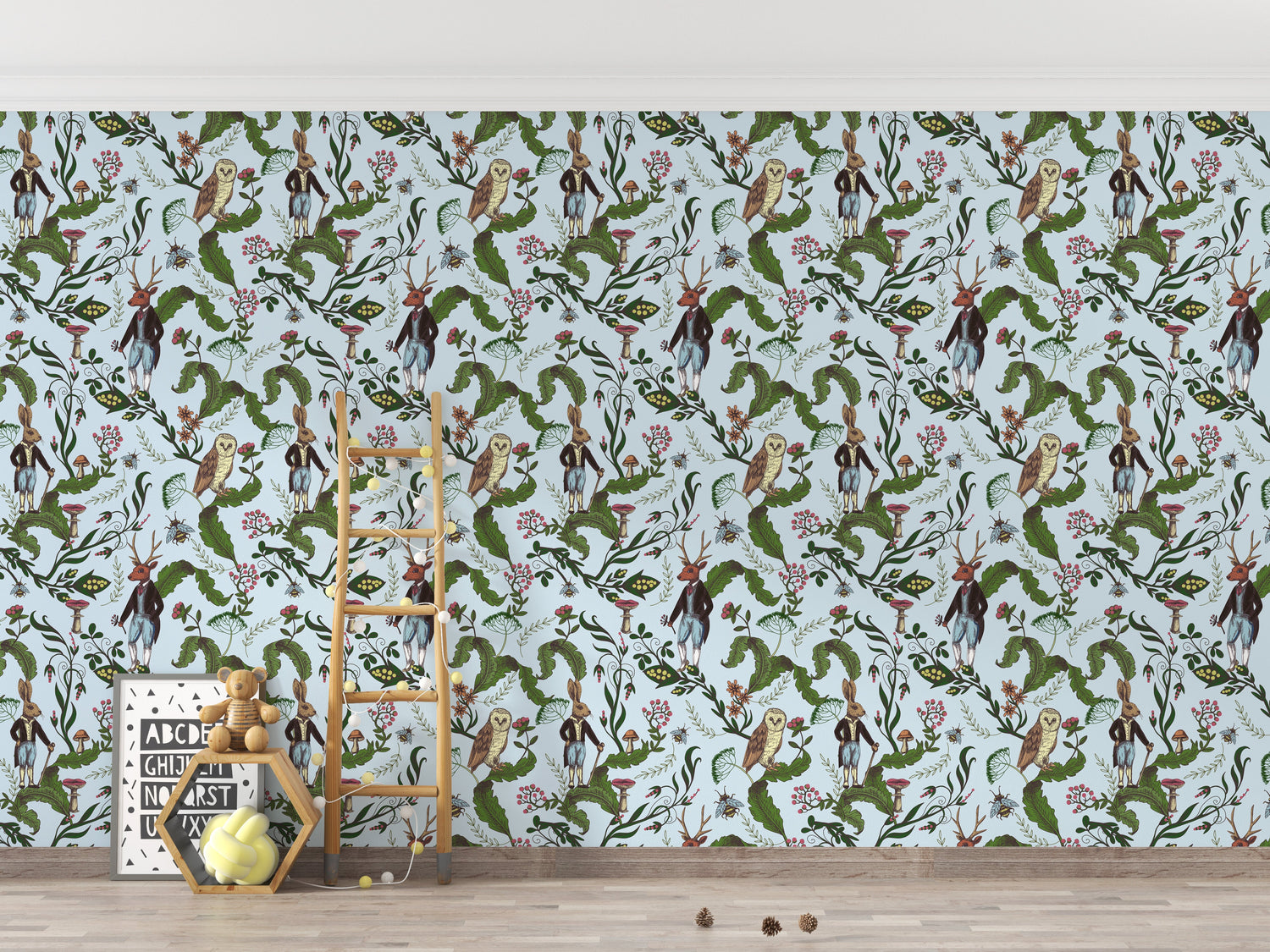 owl wallpaper with woodland owl mural designs for nurseries