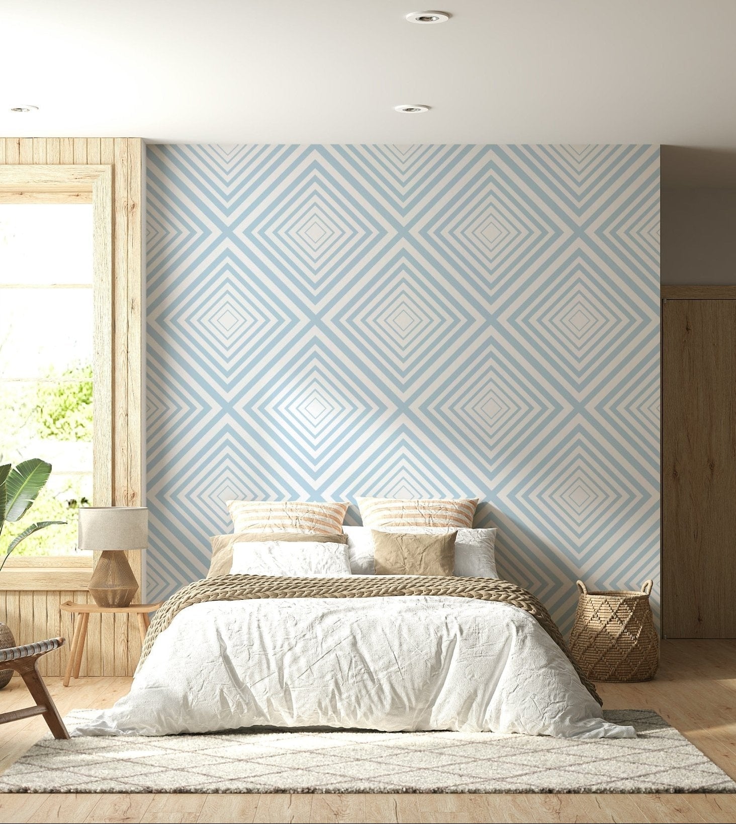 chevron wallpaper with zigzag pattern mural in modern colorways