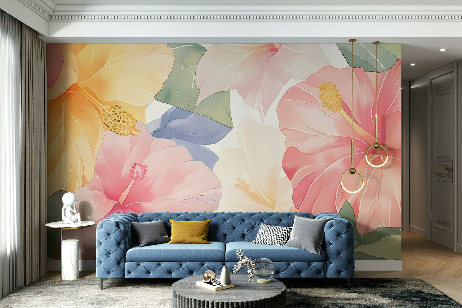 Nature-themed wall murals by SL Designs for home decor walls