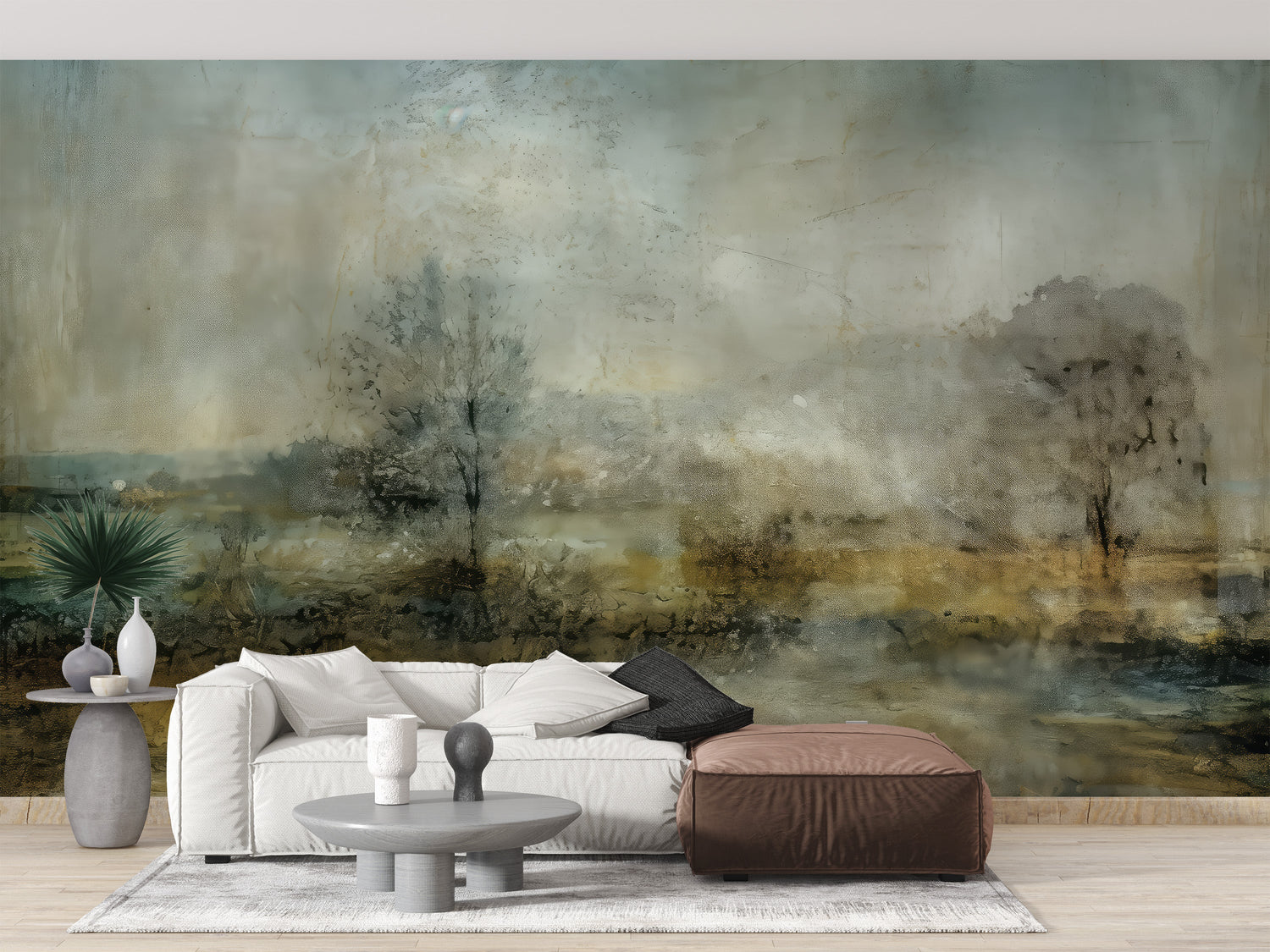 dark academia wallpaper with moody library and bookshelf murals