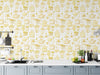 Papier peint jaune