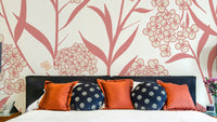 Subtle Spring Bloom Wallpaper with blush pink floral design