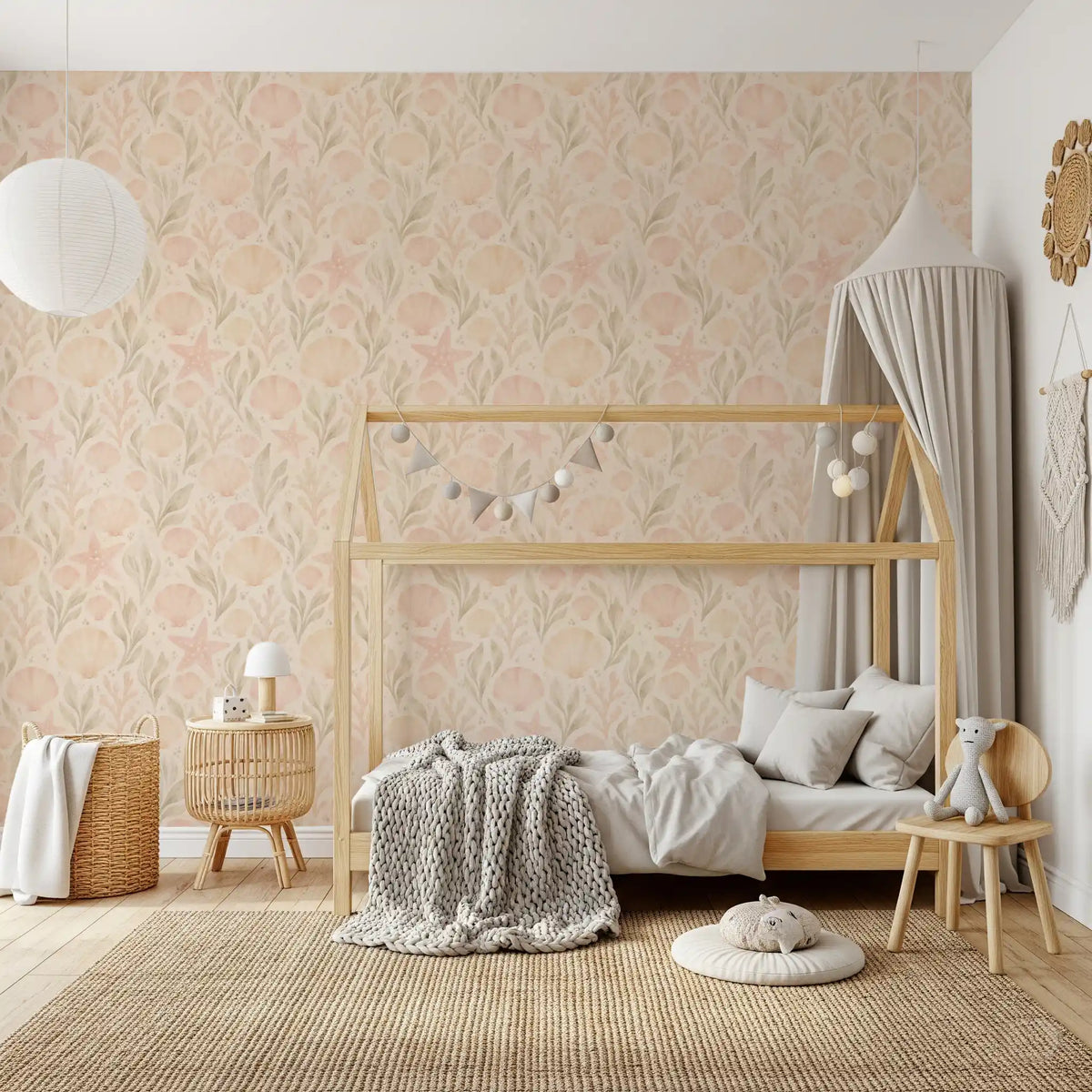 Carta da parati Seashell Garden⁠