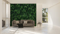 Dense Tropical Leaves Wallpaper Mural - Giffywalls