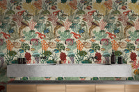 Whimsical Aquatic Ballet Scene Wall Mural
