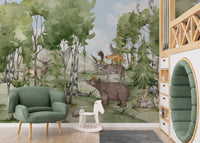Animal Forest Friend Wall Mural - Giffywalls
