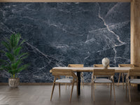 Refined dark marble wallpaper mural texture
