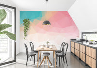 Abstract ombre wallpaper in warm hues

