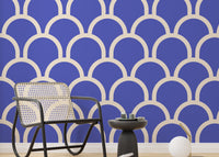 Scallop Purple Color Wallpaper for stylish walls