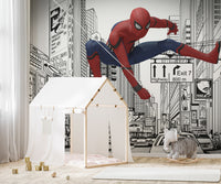 Spider-Man Cityscape Wallpaper Mural
