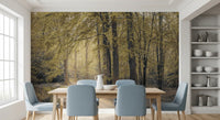 Wandbild „Gedämpfter Herbstwaldweg“