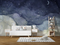 Stardust Veil Wallpaper Mural - Giffywalls