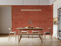 A contemplative faux brick wallpaper mural for a feature wall.

