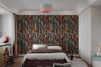 Bold Brushstroke Symphony Wallpaper Design
